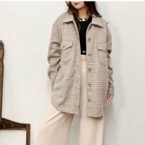 Joie Plaid Shacket Size XL